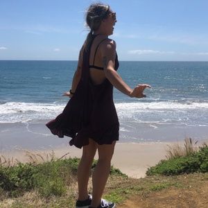 Free People Racer Back Mini Dress